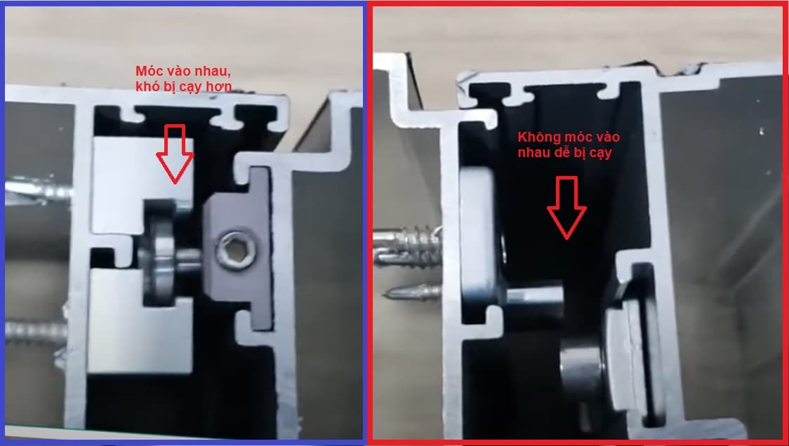Kh&oacute;a chống cạy cửa tốt cần phải c&oacute; ng&agrave;m m&oacute;c v&agrave;o nhau