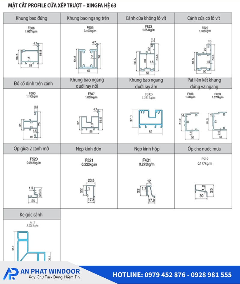 Catalouge Cửa Nhôm Xingfa – Bản Vẽ Và Mặt Cắt Chi Tiết 13 catalogue-cua-nhom-xingfa-7