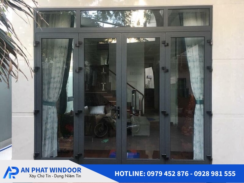 cửa nh&ocirc;m xingfa 4 c&aacute;nh mở quay 6