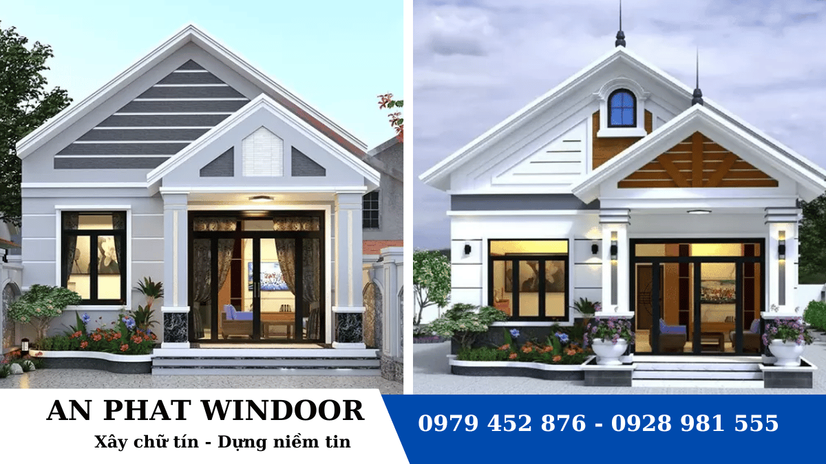 Mẫu thiết kế nh&agrave; cấp 4 đẹp