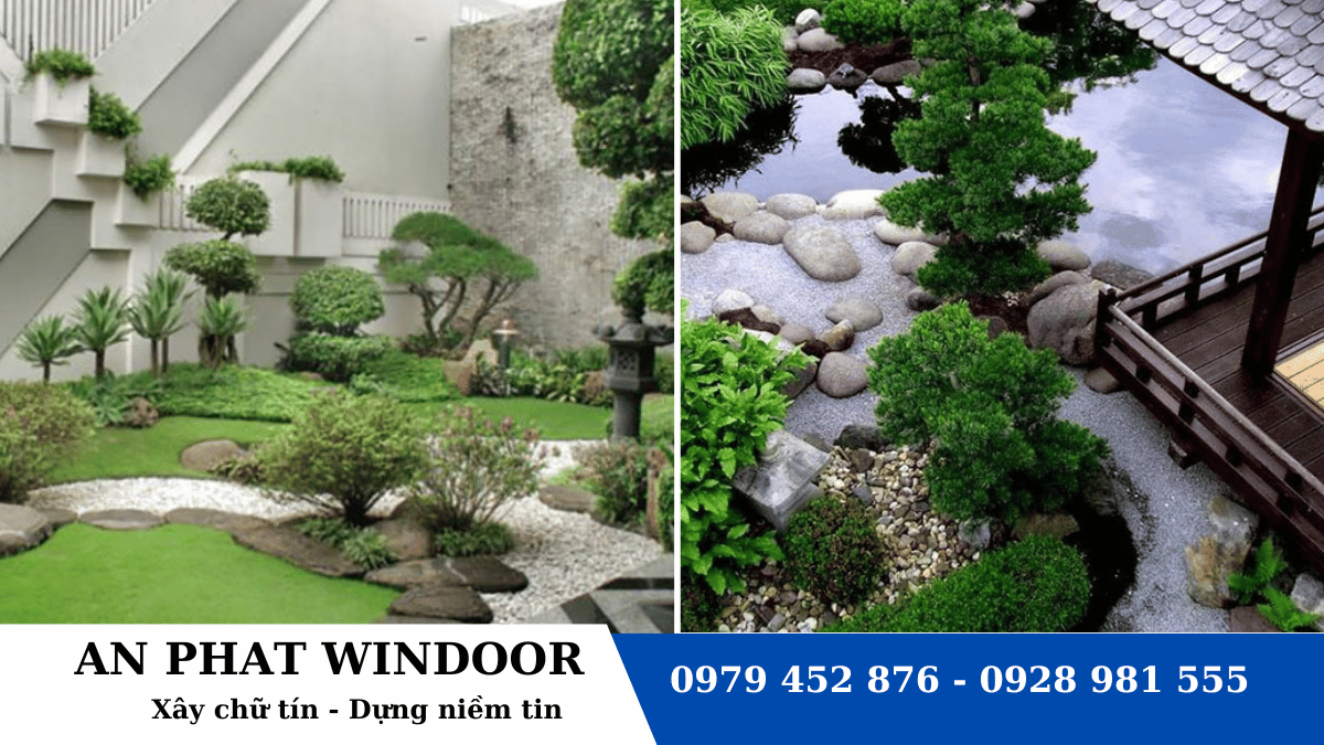 Trang tr&iacute; vườn đẹp phong c&aacute;ch nhật bản