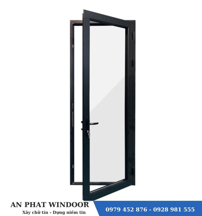 Khung cửa nhôm kính Việt Pháp thích hợp công trình tầm trung như nhà phố, dân dụng