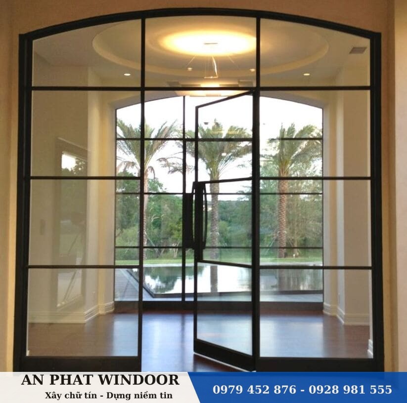 Cấu tạo khung cửa nhôm kính gồm: thanh nhôm, kính, phụ kiện