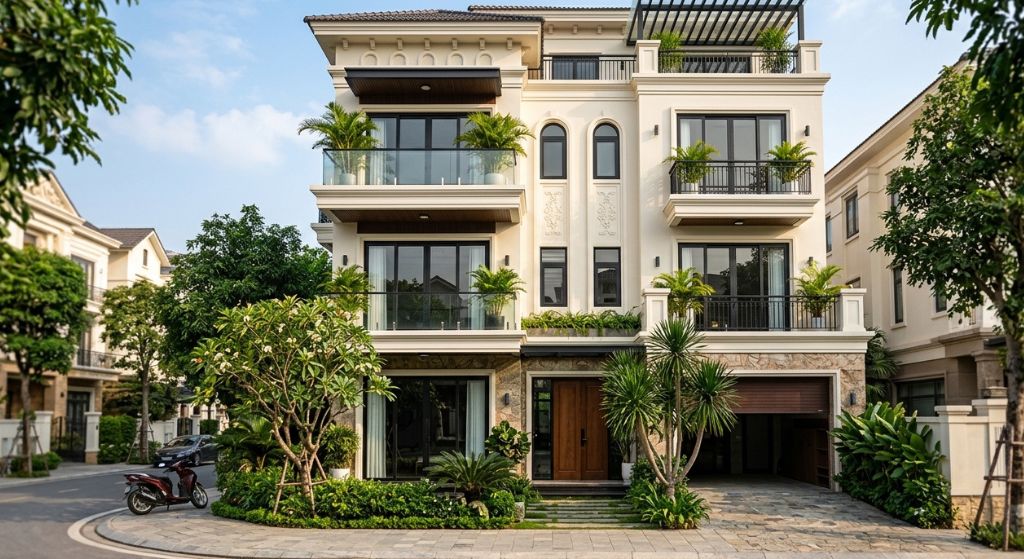 Hinh anh ngoi nha thi cong cua kinh Xingfa hoan thien anh minh hoa