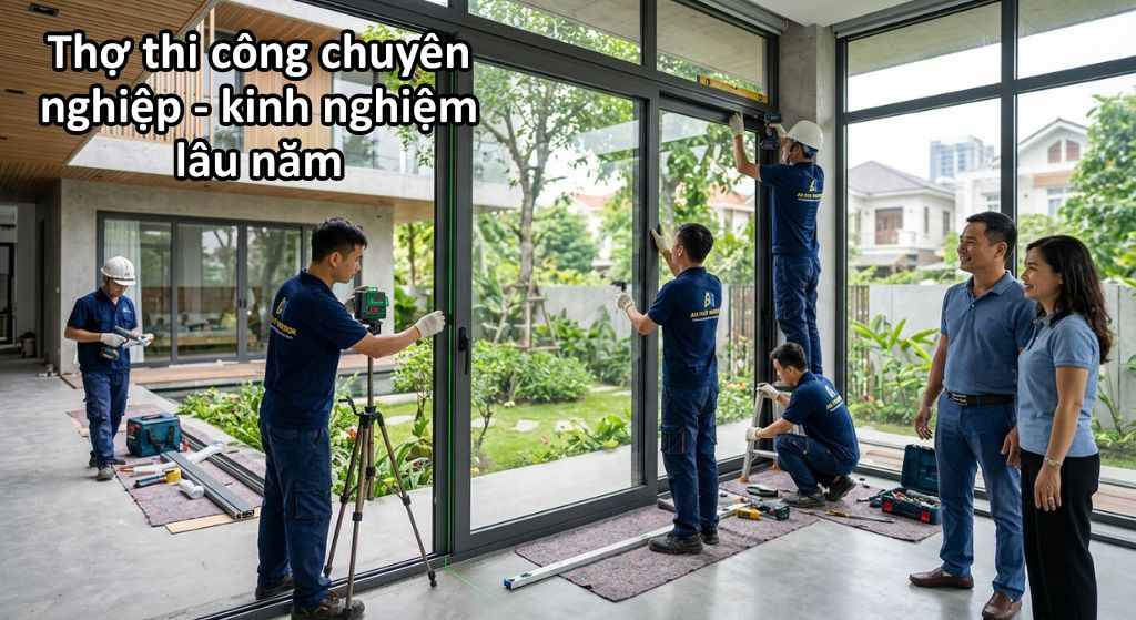 Thợ Thi Công Cửa Nhôm Kính Xingfa Chính Hãng Tại Hà Nội Uy tín