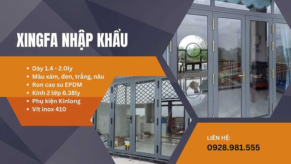 Cửa nhôm Xingfa nhập khẩu