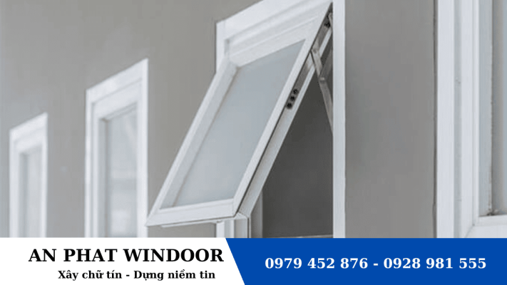 Cửa sổ nhôm kính mở hất 1 cánh An Phát Windoor