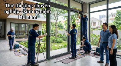 Thợ Thi Công Cửa Nhôm Kính Xingfa Chính Hãng Tại Hà Nội Uy tín